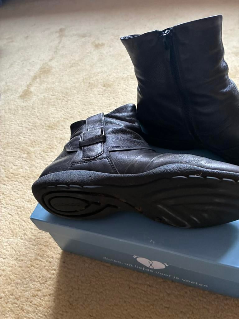 043 Footnotes laarsjes in maat 39, Kleding | Dames, Schoenen, Bruin, Verzenden, Lage of Enkellaarzen, Zo goed als nieuw