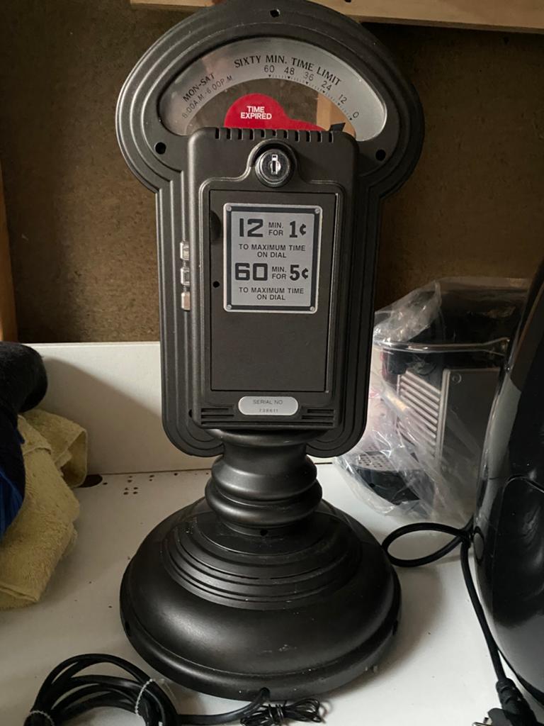 radio cassette vintage. parkeermeter, Audio, Tv en Foto, Radio's, Ophalen of Verzenden