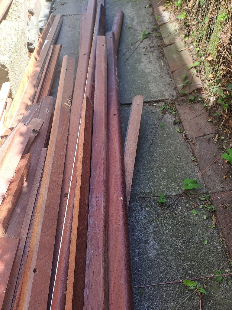 hardhouten plinten, Ophalen, Gebruikt, Overige materialen, Plinten