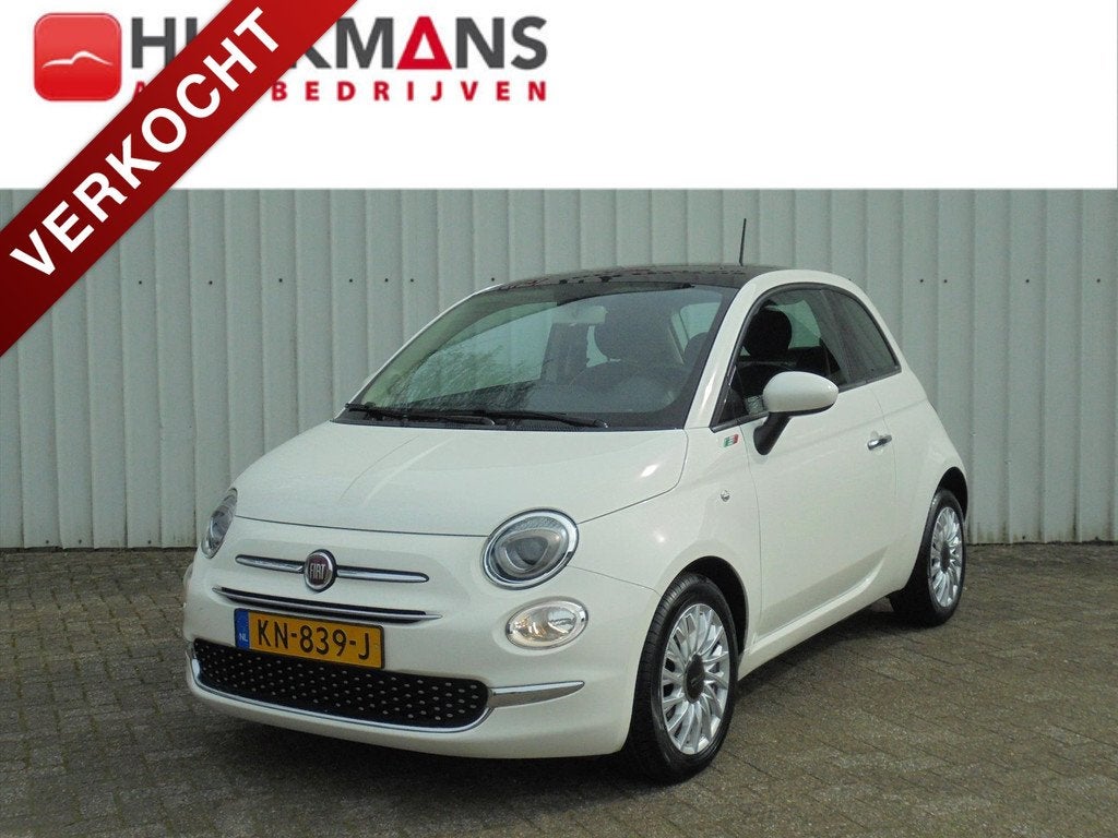 Fiat 500 0.9 TWIN AIR 80PK LOUNGE NL-AUTO 71.699 KM !, Gebruikt, Origineel Nederlands, Bedrijf, Handgeschakeld