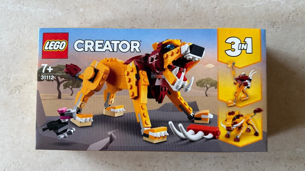 Lego 31112 Wilde leeuw 3-1 NIEUW, Lego, Nieuw, Ophalen of Verzenden, Compleet