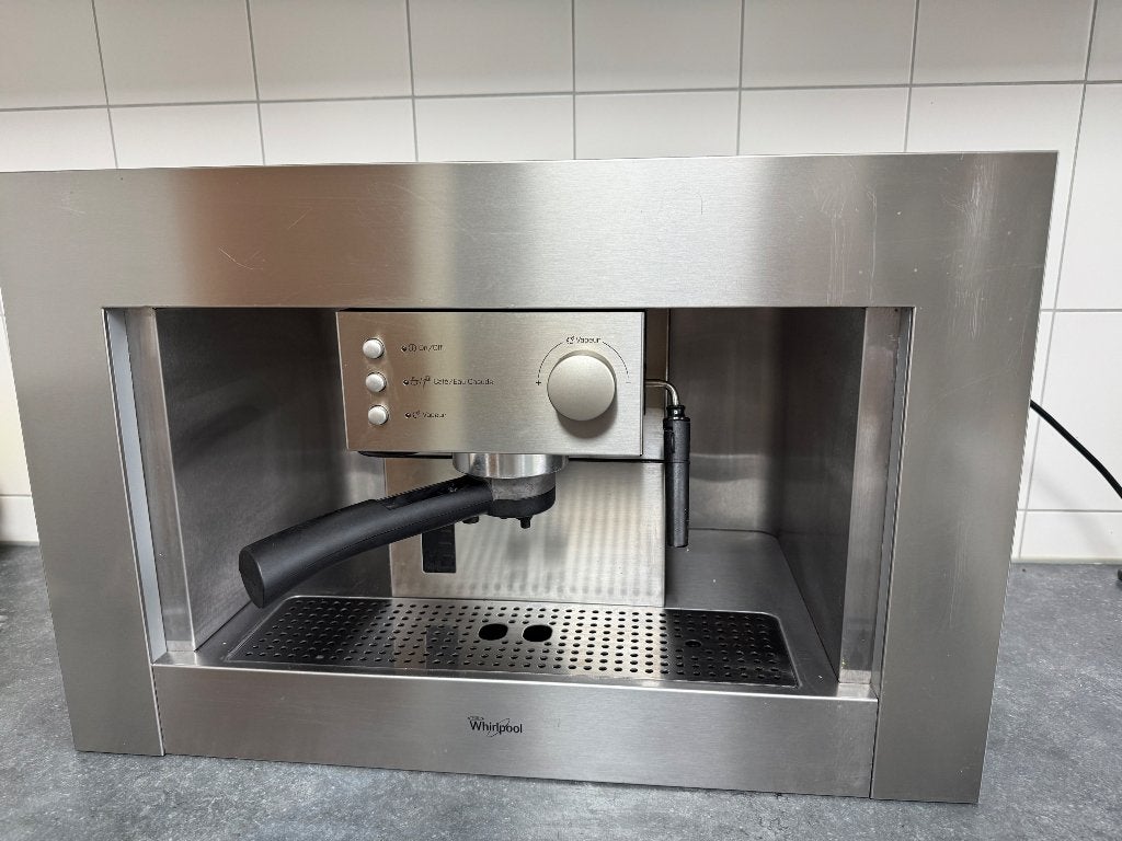 Whirlpool Espresso Koffie Machine Inbouw/ACE 010 IX, Ophalen, Espresso apparaat, Gemalen koffie, Zo goed als nieuw