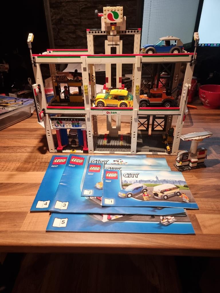 Lego 4207 City garage, Ophalen of Verzenden, Gebruikt, Complete set, Lego