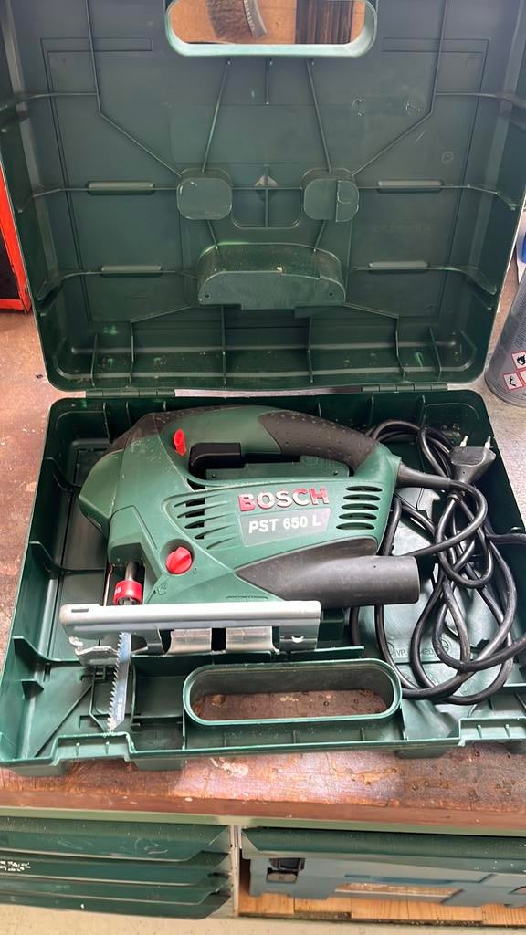 Decoupeerzaag Bosch PST 650L, Decoupeerzaag, Ophalen of Verzenden, Zo goed als nieuw, 30 tot 70 mm