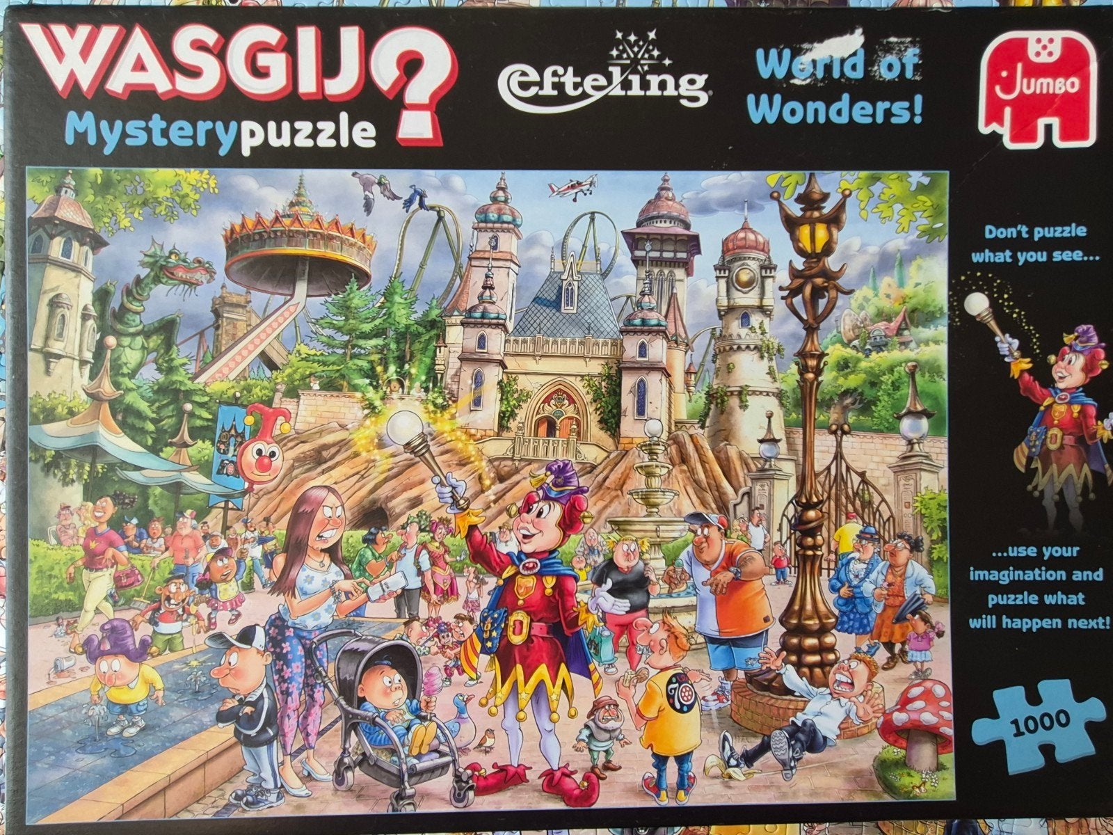 wasgij puzzel efteling, Ophalen, 500 t/m 1500 stukjes, Zo goed als nieuw