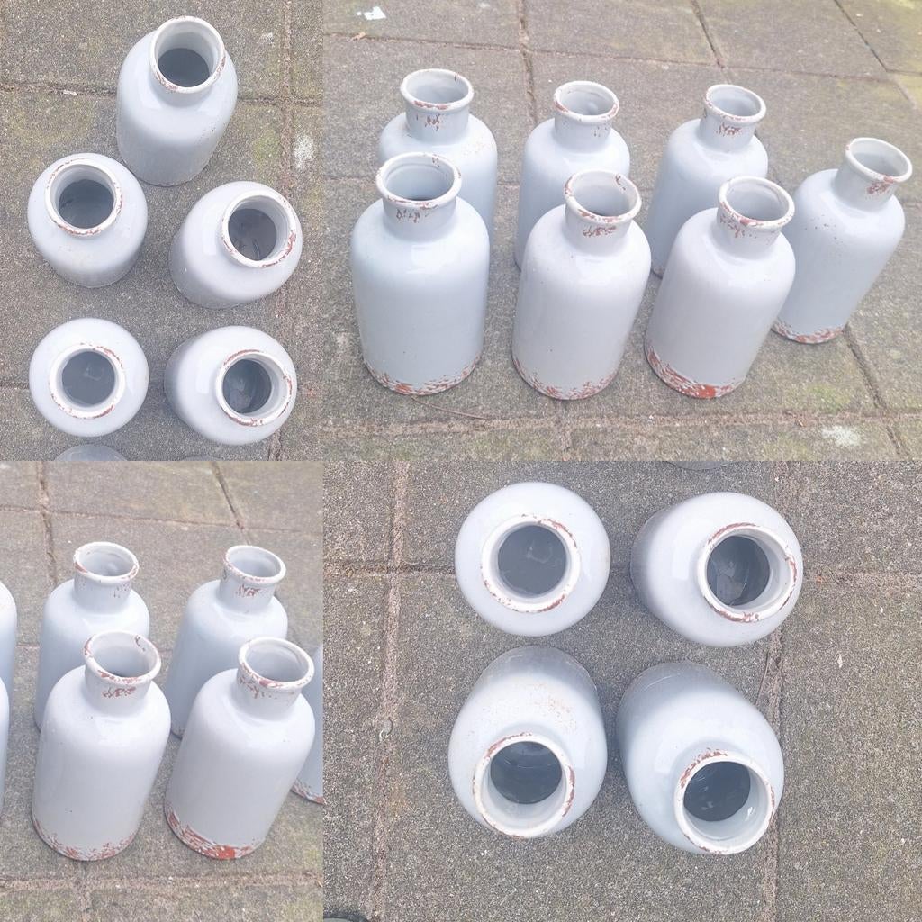 7 Unieke en sfeervolle vazen, Overige kleuren, Aardewerk of Porselein, Nieuw, Ophalen of Verzenden