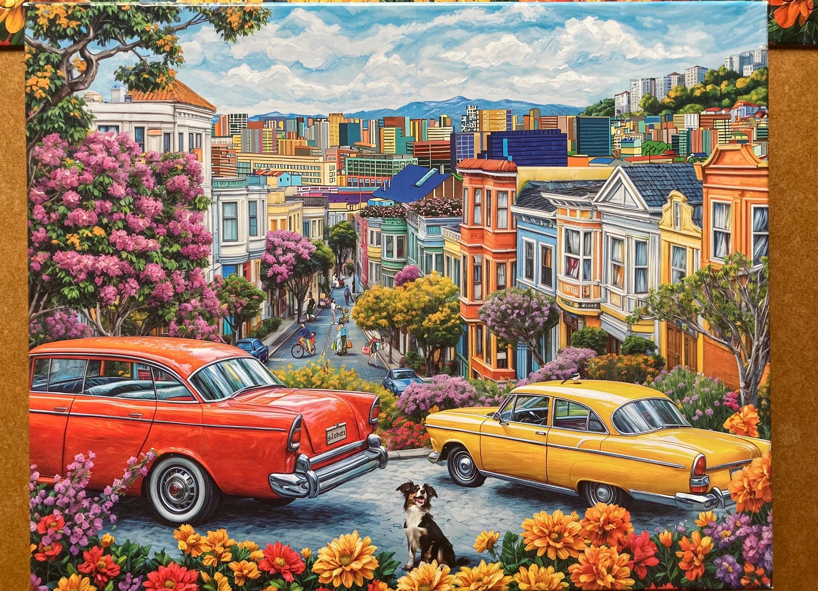 Huadada 1000🧩 City Streets, Hobby en Vrije tijd, Ophalen of Verzenden, 500 t/m 1500 stukjes, Zo goed als nieuw, Legpuzzel