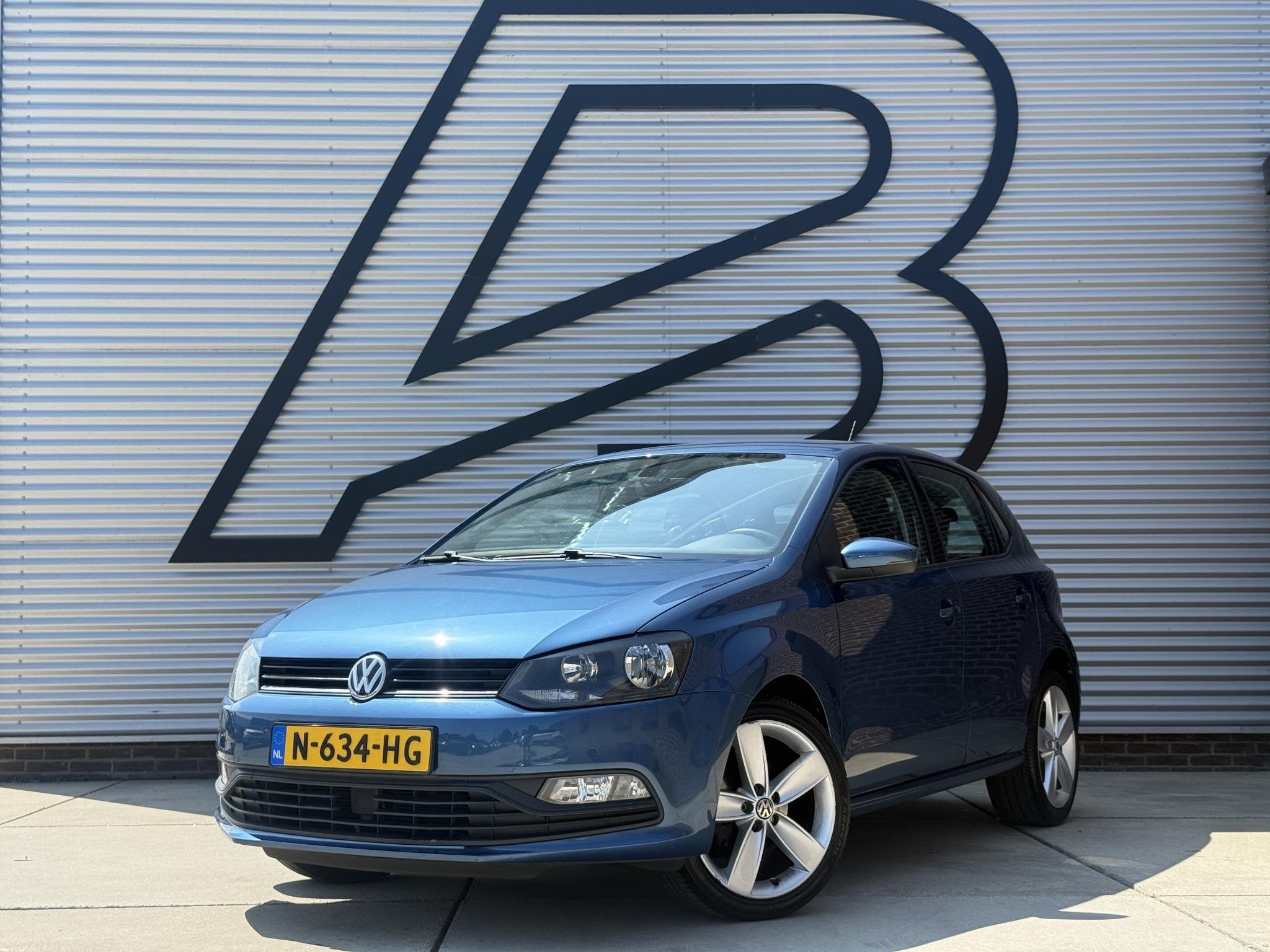 Volkswagen Polo 1.0 Comfortline Business R 1e Eigenaar|Navi|, Stof, Blauw, Bedrijf, Handgeschakeld