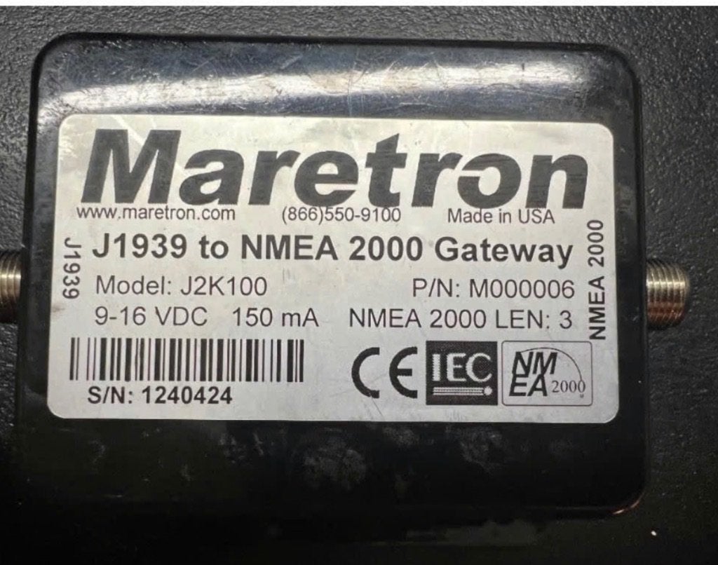 Maretyron J1939 naar NMEA 2000 gateway voor data motor MDF, Ophalen, Nieuw