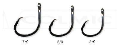 Colmic Nuclear MR-TUNA Circel Hooks 5/0 Made in Japan Nieuw., Ophalen of Verzenden, Nieuw, Haak
