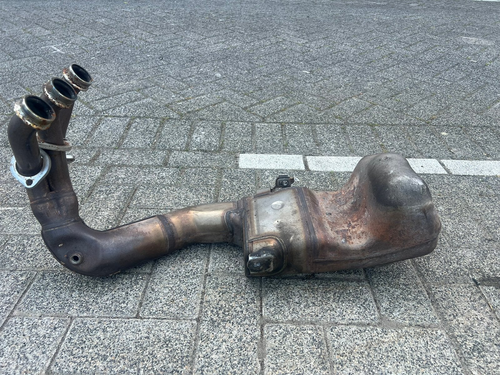 Originele uitlaat Yamaha Tracer 900, Ophalen of Verzenden, Gebruikt
