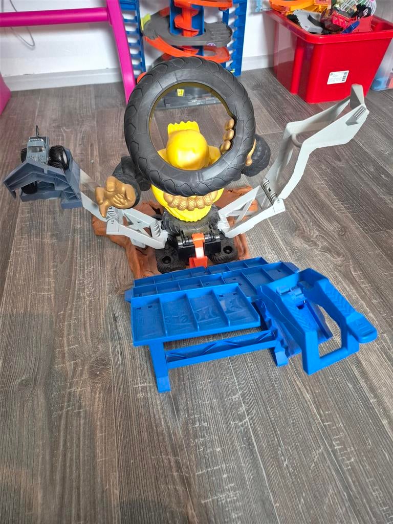 Hot Wheels Gorilla Slam Racebaan Set, Racebaan, Zelf te bouwen, Nieuw, Ophalen of Verzenden