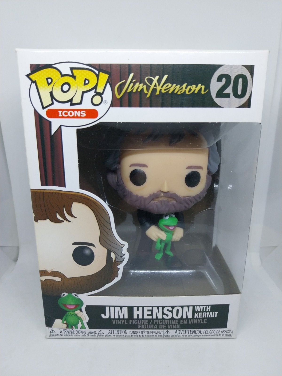 Funko Pop Icons #20 Jim Henson met Kermit, Verzamelen, Ophalen of Verzenden, Nieuw