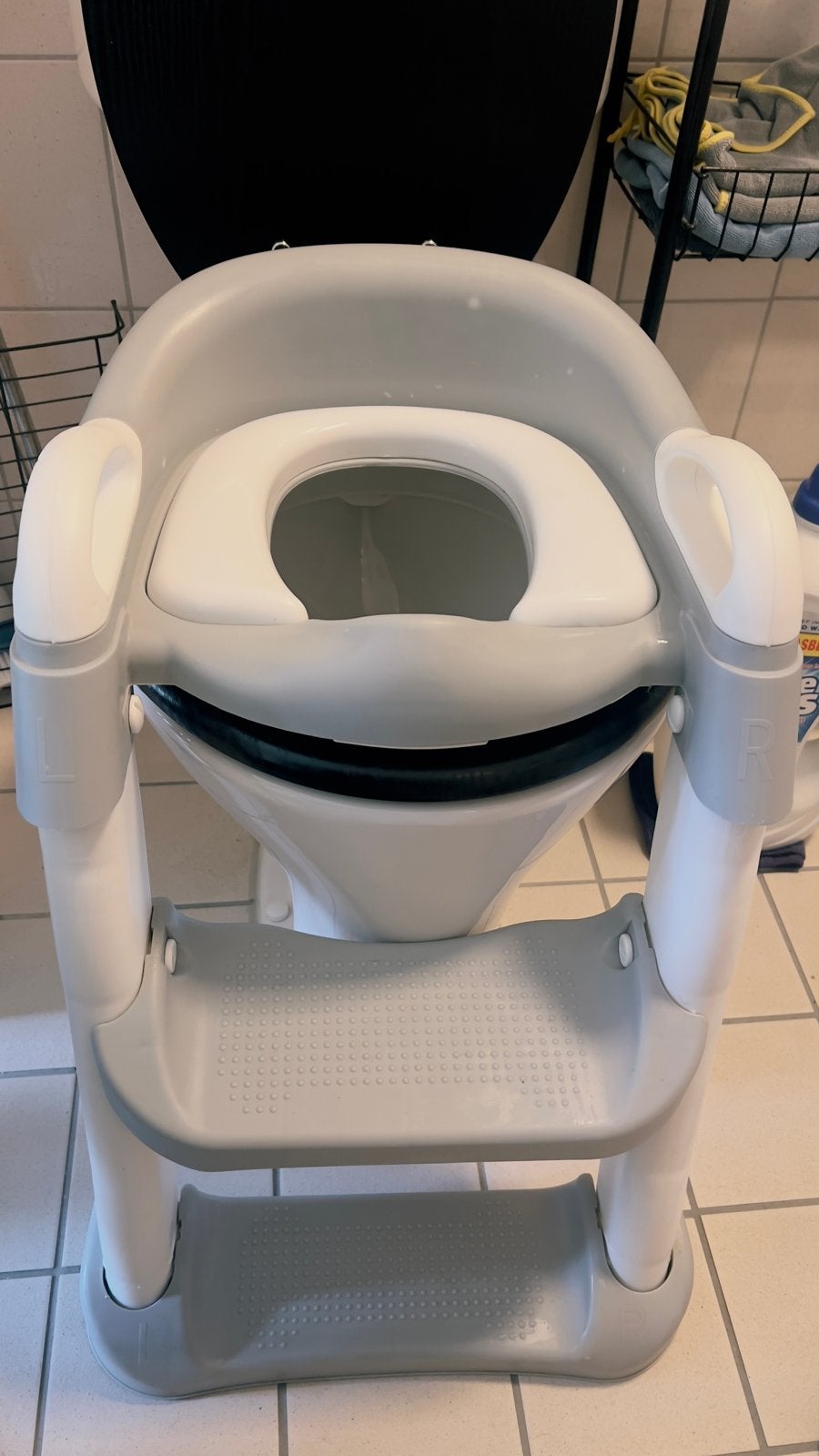 Kinder toiletverkleiner met opstapje, Ophalen of Verzenden, Gebruikt