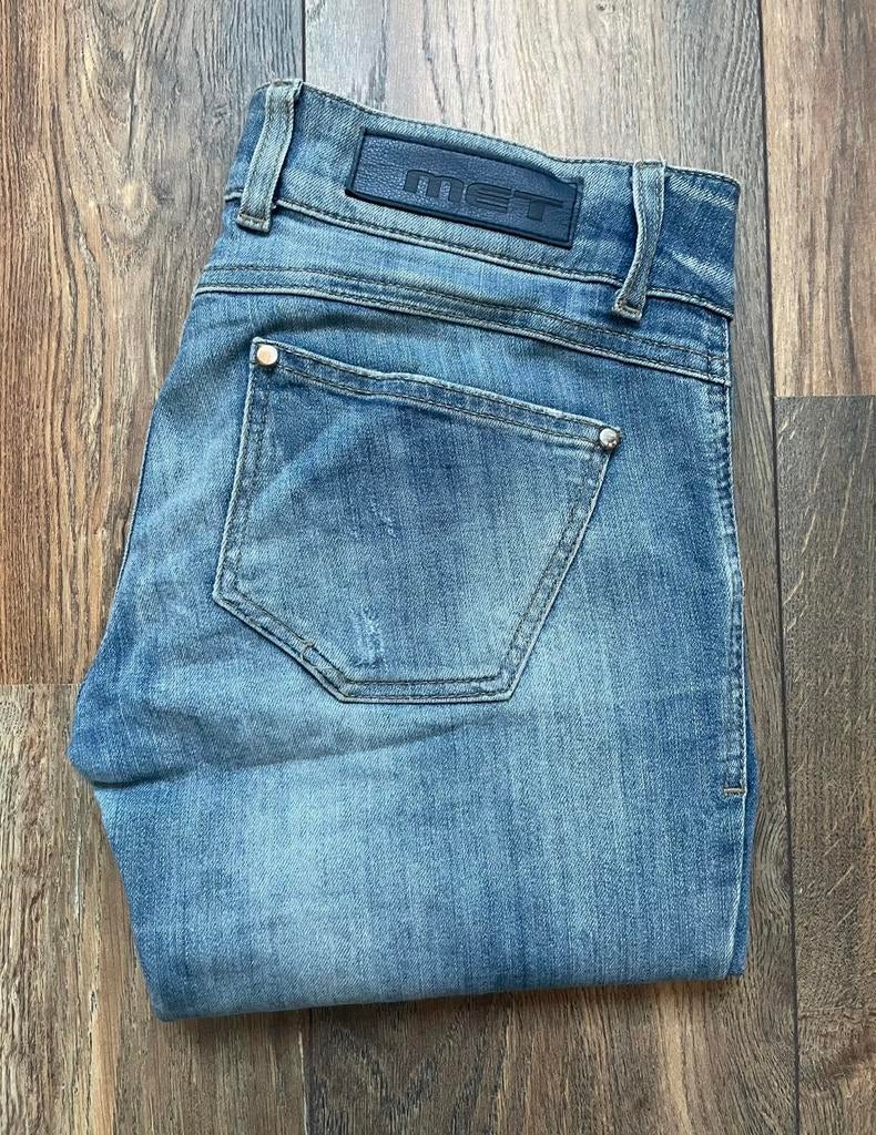 MET jeans - spijkerbroek dames in maat 27, Ophalen of Verzenden, Zo goed als nieuw, Blauw