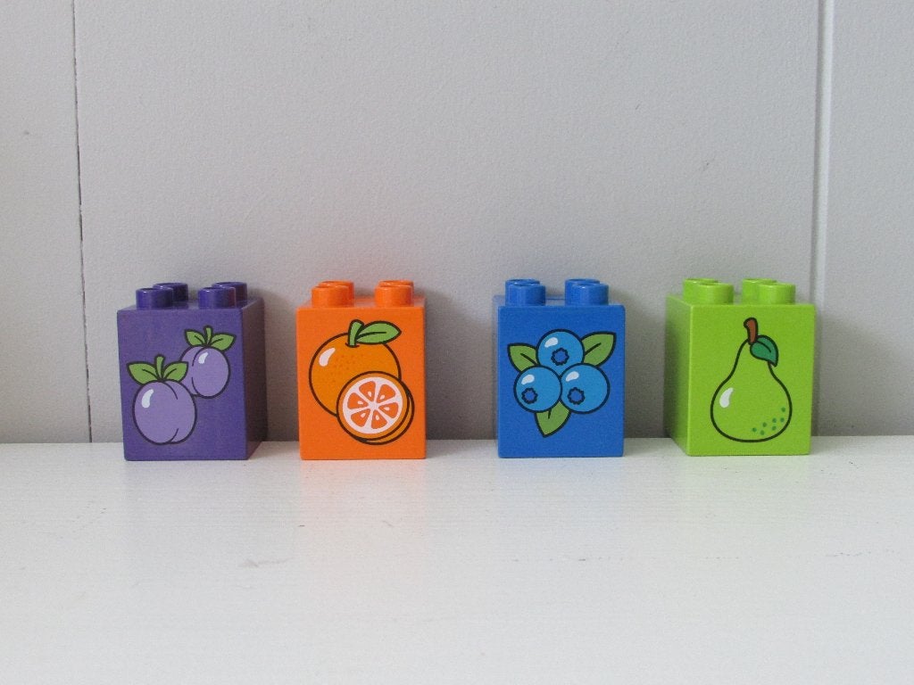 LEGO Duplo – Cijferblokken & Fruitblokken, Ophalen of Verzenden, Gebruikt, Duplo