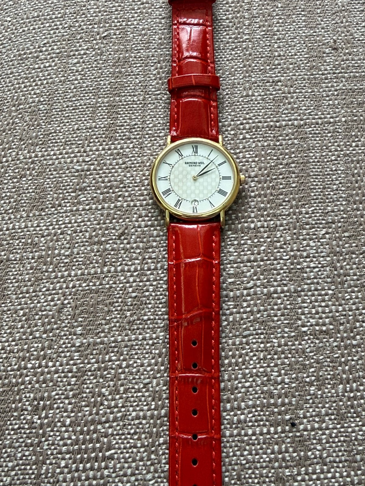 Raymond Weil Geneve Quartz, Overige merken, Polshorloge, Ophalen of Verzenden, Goud