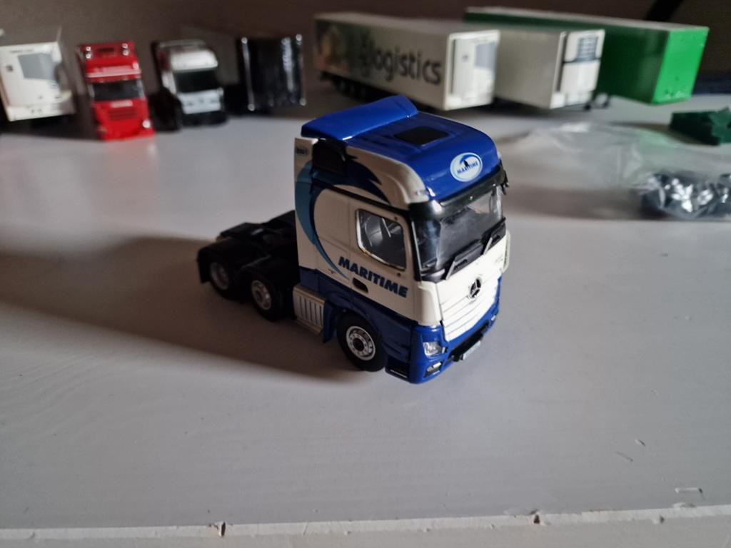 Tekno mercedes benz actros maritime, Hobby en Vrije tijd, Modelauto's | 1:50, Ophalen of Verzenden, Zo goed als nieuw, Bus of Vrachtwagen