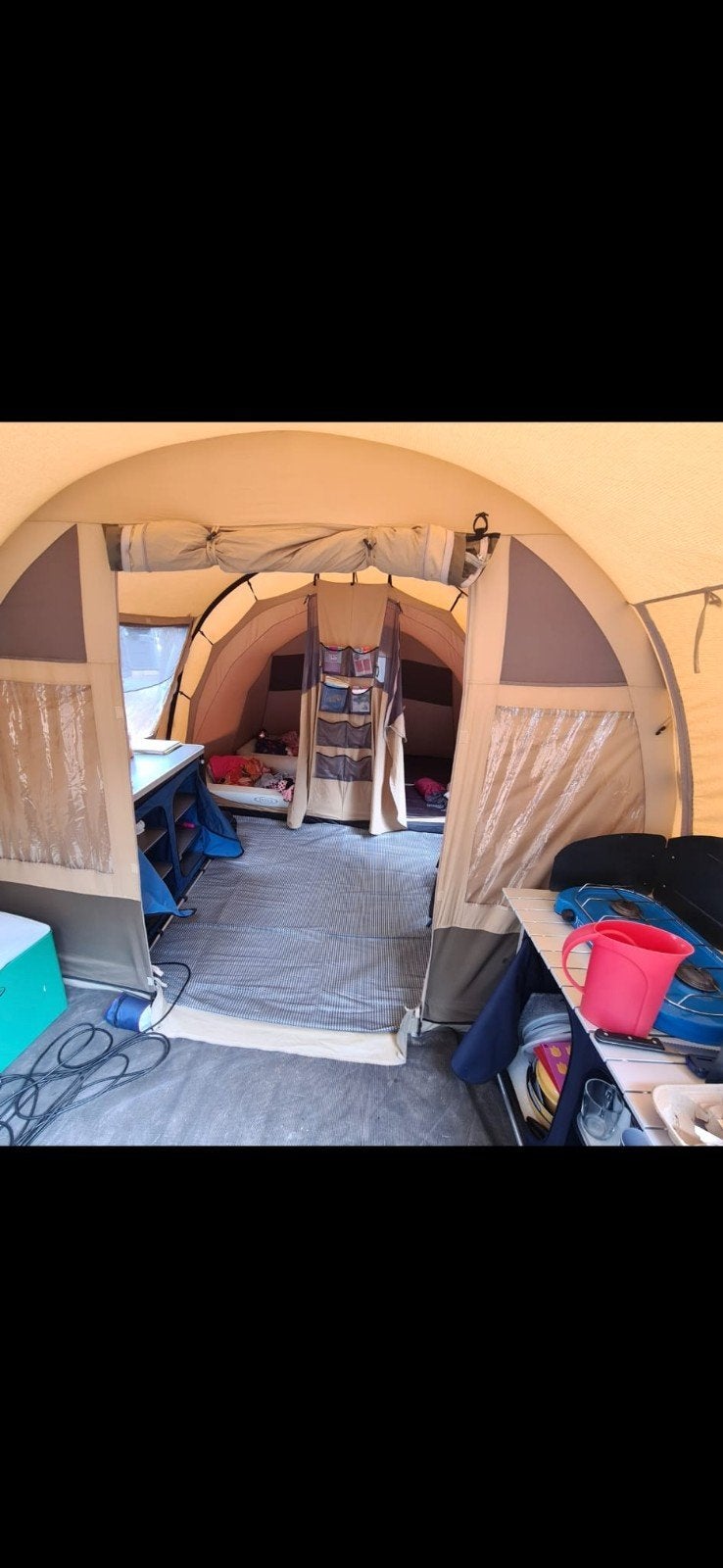 Bardani Kontiki Beach 4-persoons tent met 2 slaapgedeelten, Ophalen