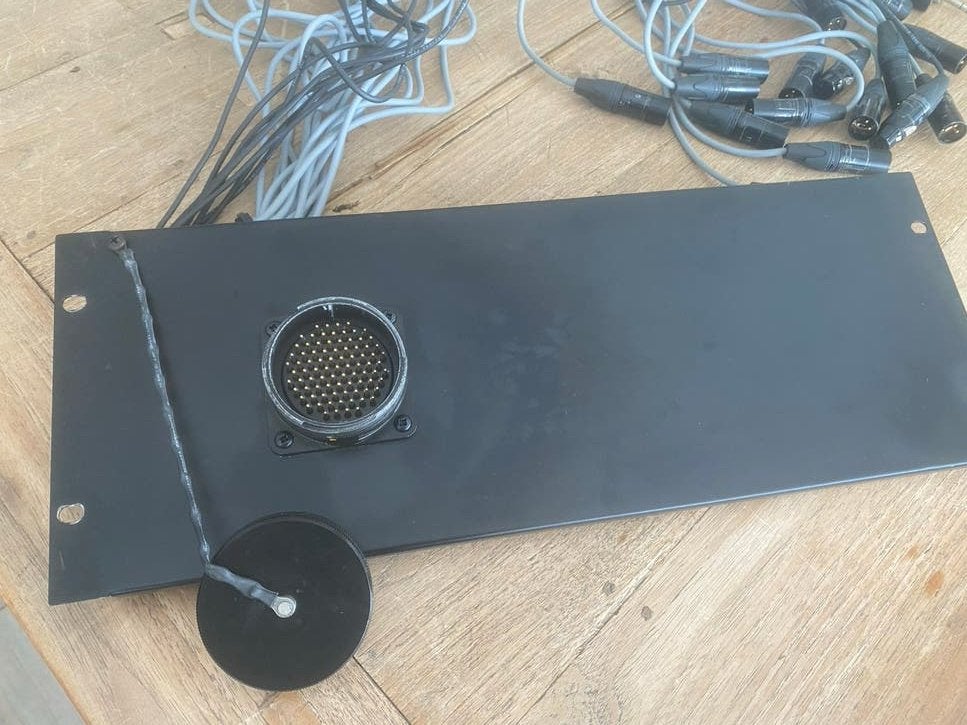 Multicore aansluitpaneel 18x XLR en 5x !!Jack, Gebruikt, Ophalen of Verzenden, Nvt, Apparatuur