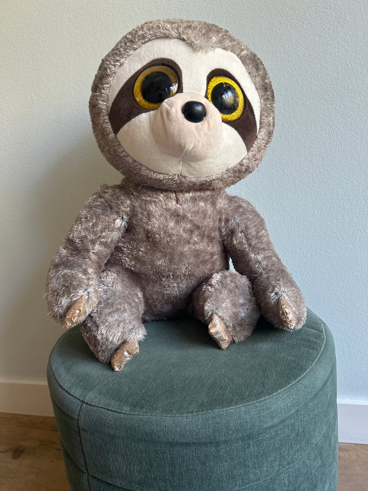 Grote luiaard knuffel van Ty, zo goed als nieuw, Ophalen, Overige karakters, Overige typen, Middelgroot (20 tot 80 cm)