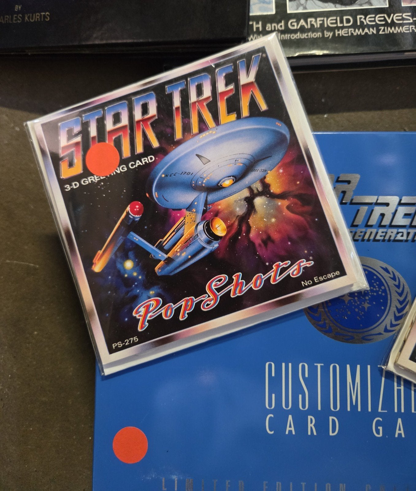 Star Trek set spel kaarten boek jaren 90, Overige typen, Ophalen of Verzenden, Zo goed als nieuw, X