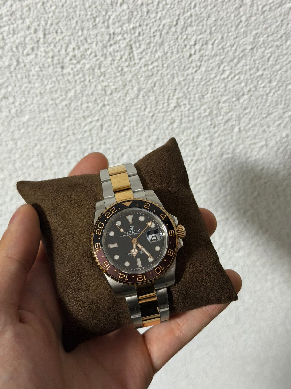Rolex Rootbeer 126711 CHNR GMT Master, Sieraden, Tassen en Uiterlijk, Ophalen of Verzenden, Zo goed als nieuw, Staal, Rolex
