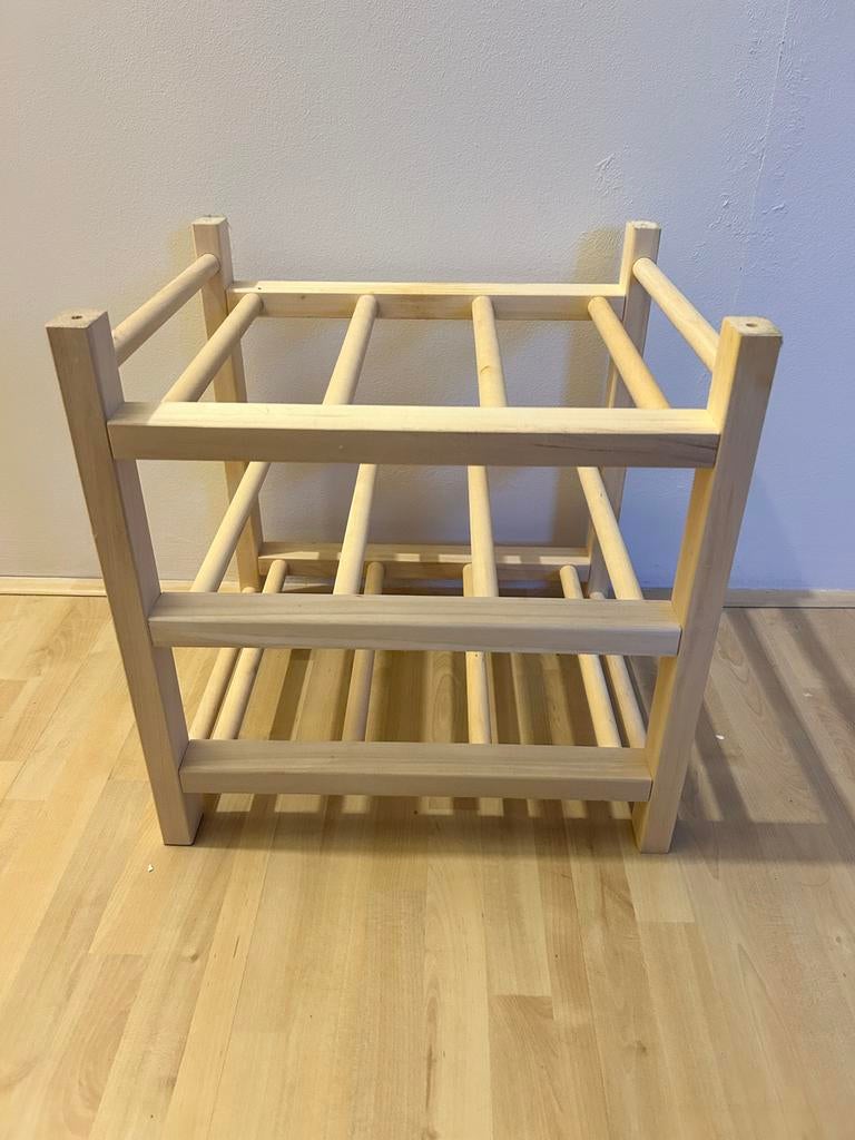 IKEA Wijnrek van Hout, Huis en Inrichting, Woonaccessoires | Wijnrekken, Ophalen, 5 tot 15 flessen, Zo goed als nieuw, Minder dan 50 cm