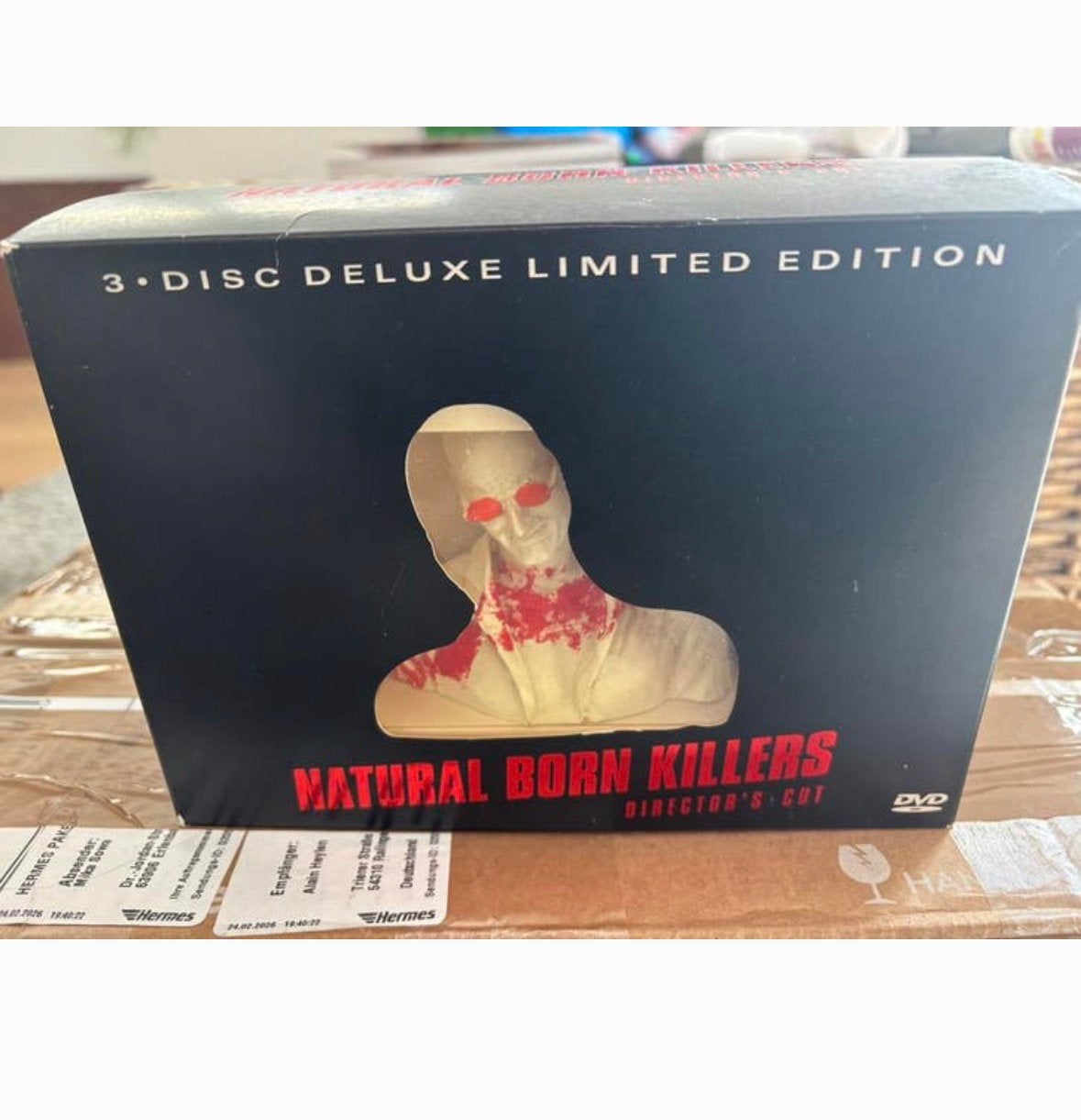 Natural Born Killers Deluxe Buste/DVD Deluxe gelimiteerd, Ophalen of Verzenden, Zo goed als nieuw, Actiefiguur of Pop