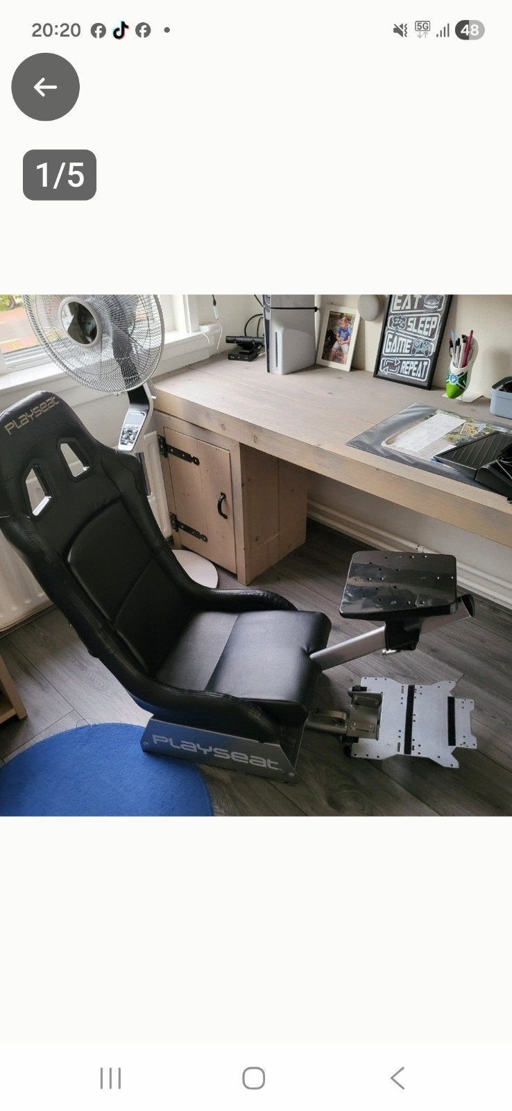 Playseat racestoel - Zo goed als nieuw, Ophalen, Racestoel, Gebruikt, PC