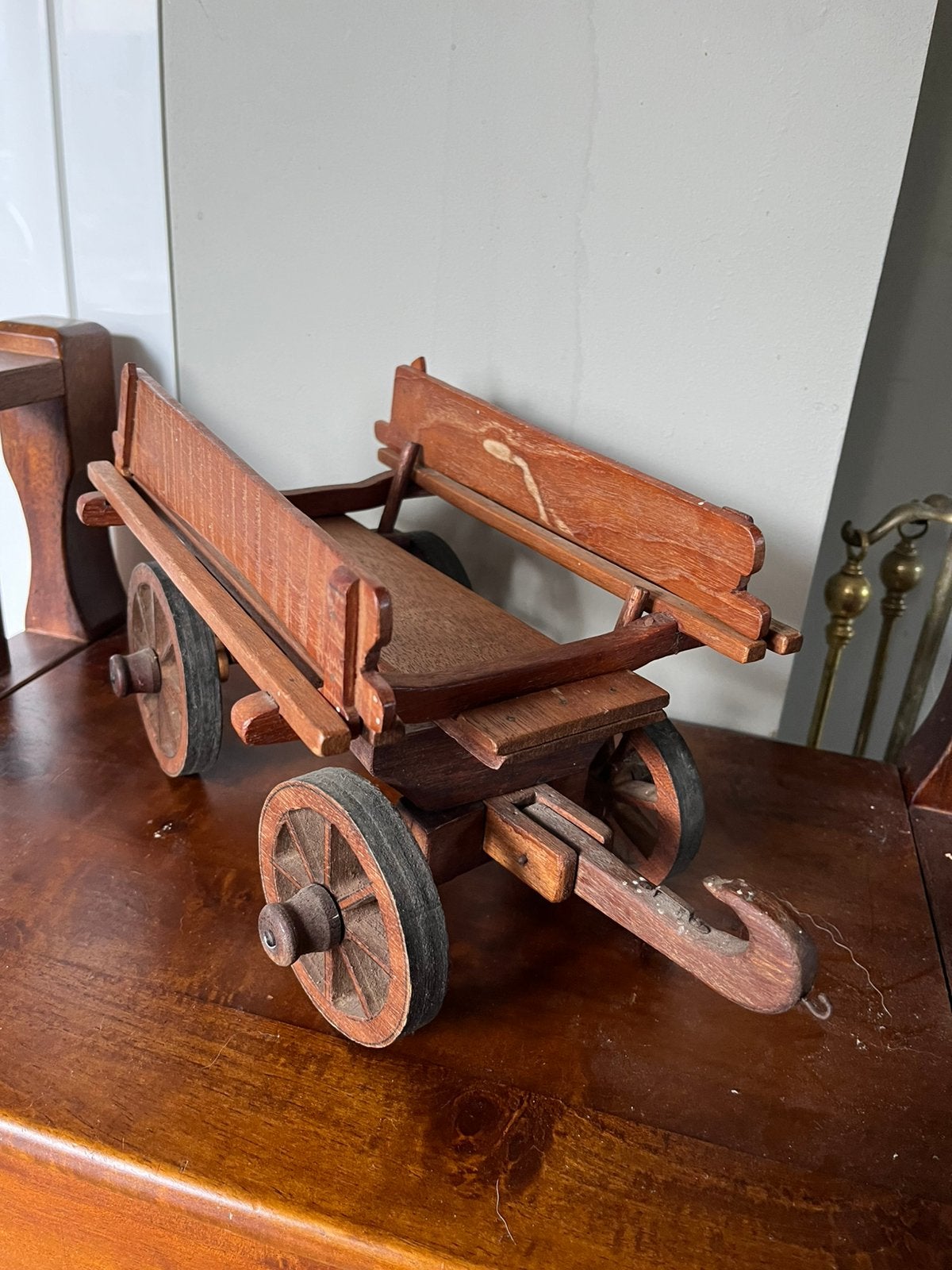 Oude houten kar voor paard en wagen, Ophalen of Verzenden, Zo goed als nieuw, Groter dan 1:32