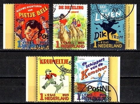Nederland nr. 3786-3790 Kinderpostzegels gestempeld, Ophalen of Verzenden, Na 1940, Gestempeld