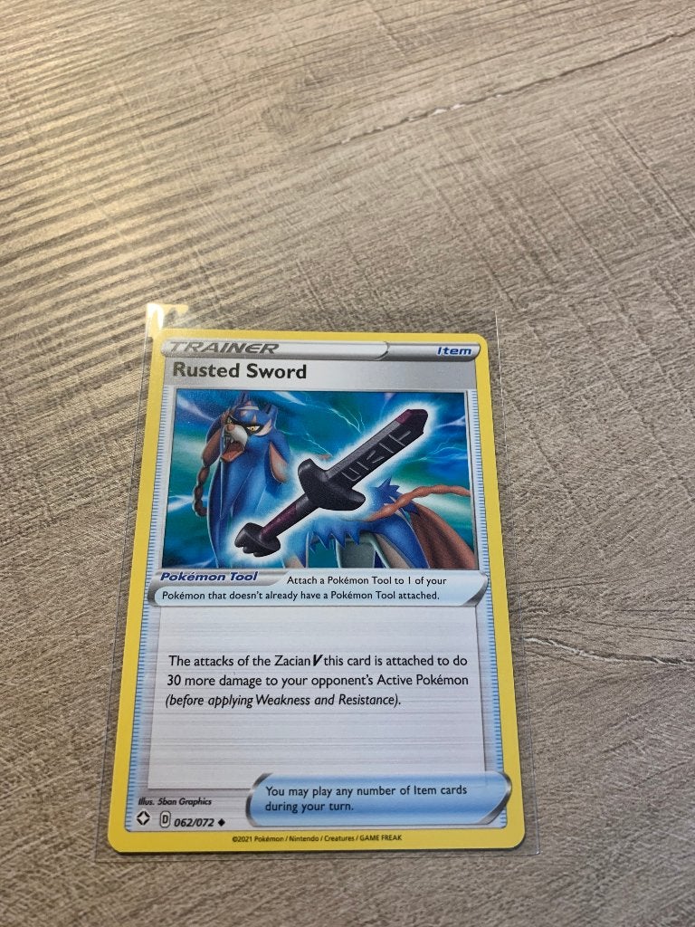 Rusted Sword 062/072 Shining Fates - Pokémon Kaart, Ophalen of Verzenden, Nieuw, Losse kaart