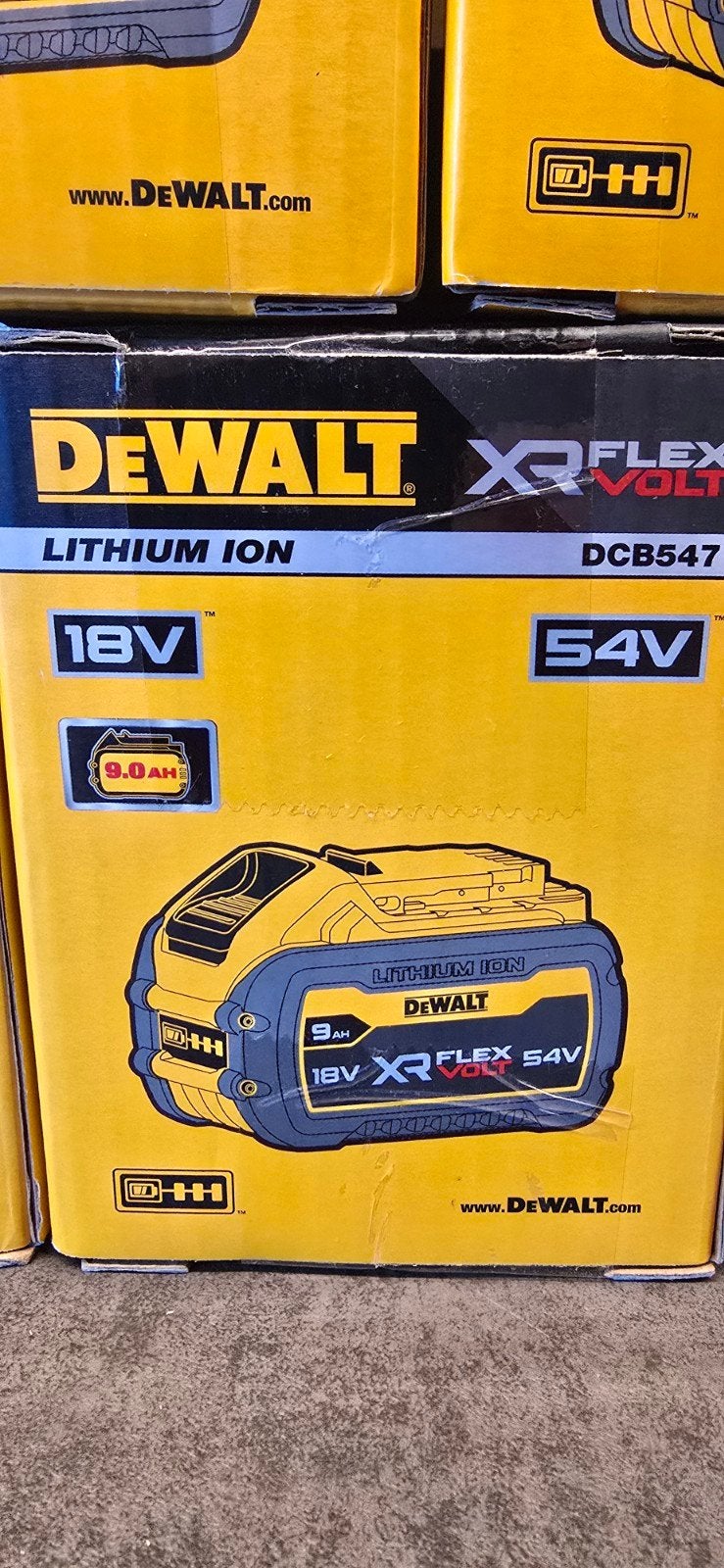 dewalt dcb547 Flexvolt 18v/54 accu 9A nieuw ovp!, Ophalen of Verzenden, Nieuw