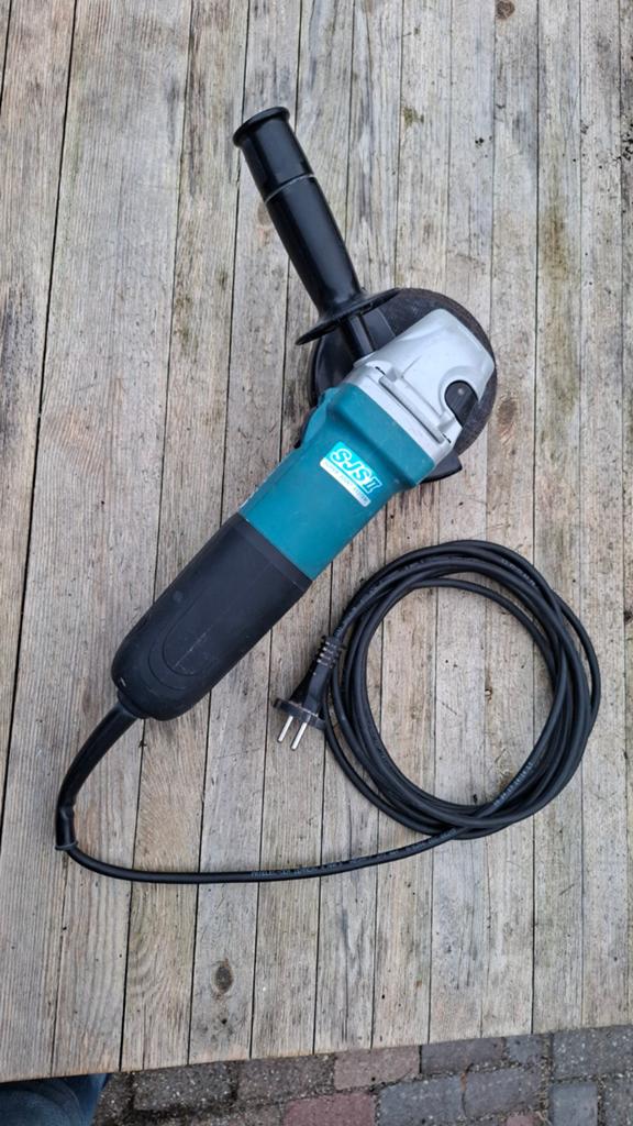 Makita GA5040R haakse slijper 125mm 1100 watt, Ophalen of Verzenden, Gebruikt, 1000 watt of meer, Haakse handslijpmachine