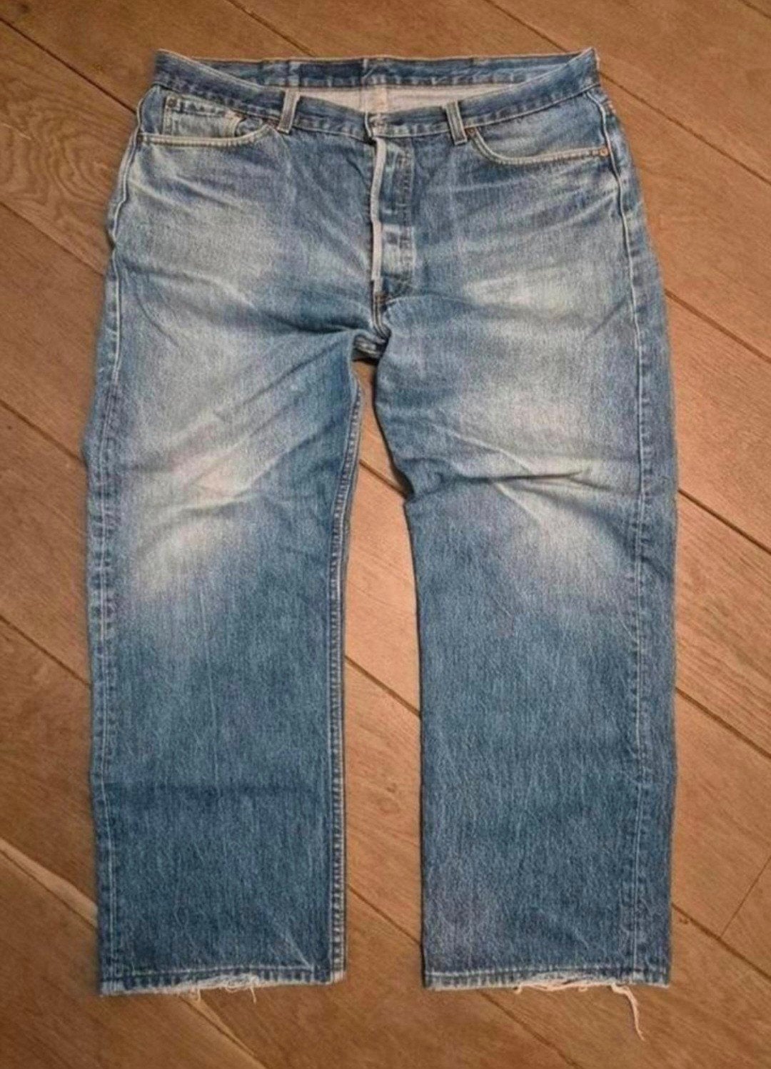 Levi's 501 straight leg denim jeans maat 40/34, Ophalen of Verzenden, Zo goed als nieuw, Blauw, W36 - W38 (confectie 52/54)