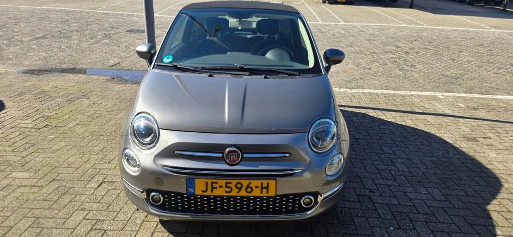 Fiat 500C 0.9 80pk Turbo Twinair 2016 Grijs, Auto's, Fiat, 31 €/maand, Cabriolet, Handgeschakeld, 26 km/l
