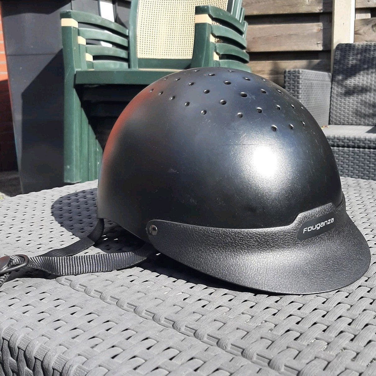 Cap fouganza maat 52-55 cm, Dieren en Toebehoren, Ophalen, Gebruikt, Zwart, Fouganza