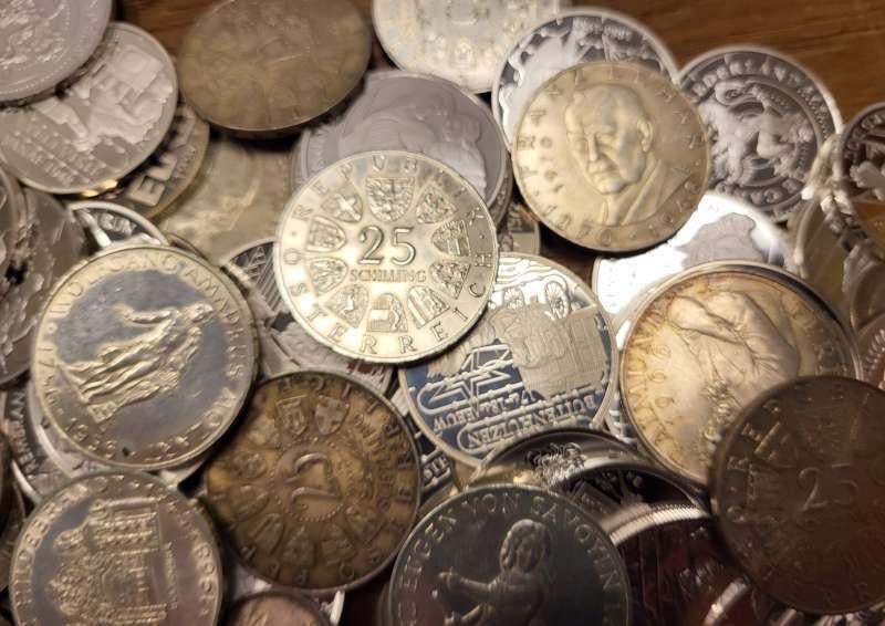 1 kilo zilver wereld mix, Postzegels en Munten, Edelmetalen en Baren, Ophalen of Verzenden, Zilver