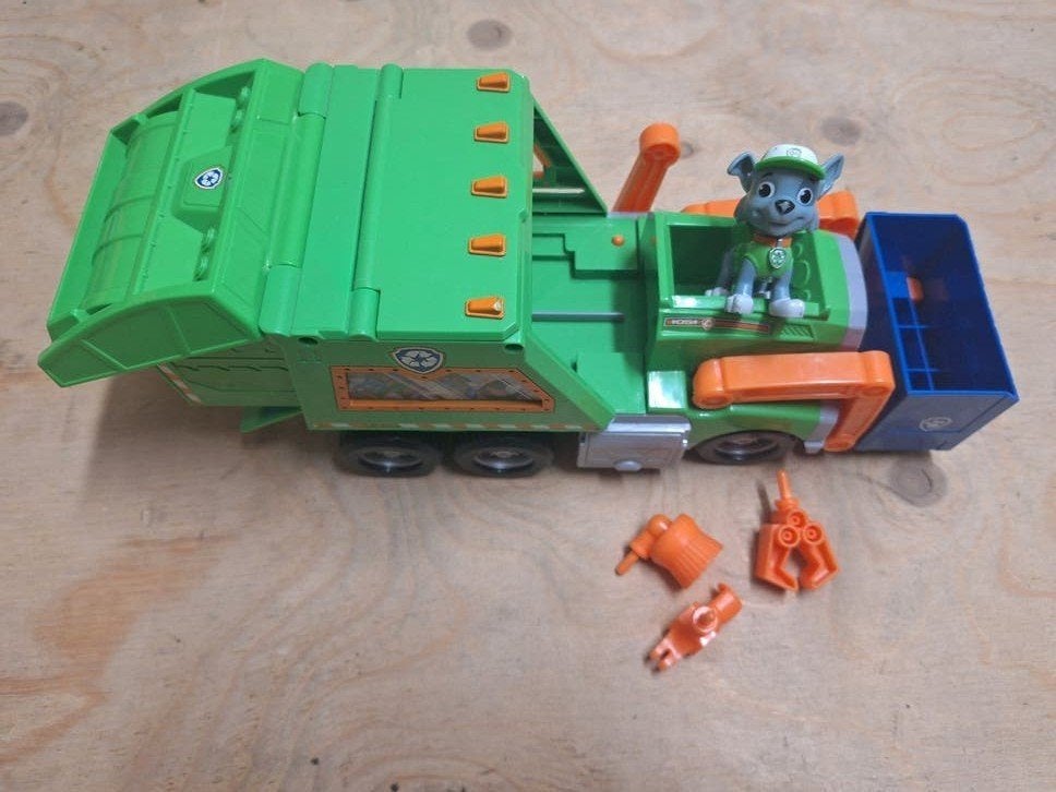 Paw Patrol Rocky's Recycle Truck met figuur, Ophalen