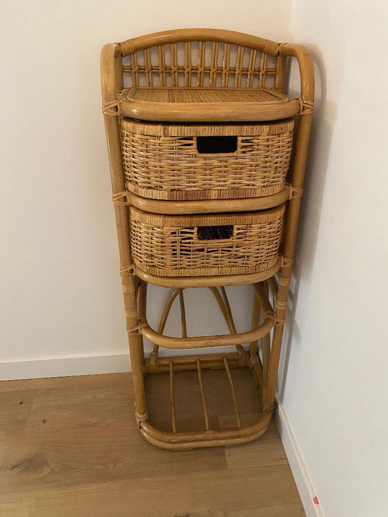 Rotan kastje, 1 of 2 laden, Nieuw, Minder dan 100 cm, 25 tot 50 cm