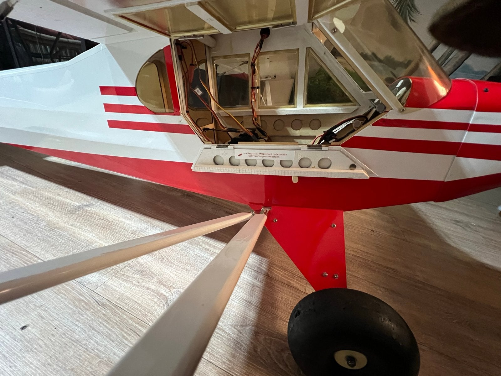 RC PA 18 Piper van Staufenbiel - 2.65m spanwijdte, Ophalen, Gebruikt, Elektro
