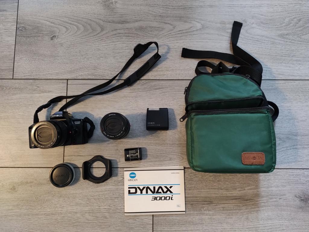Te koop, mooie Minolta dynax 3000i met accessoires., Ophalen of Verzenden, Spiegelreflex, Minolta