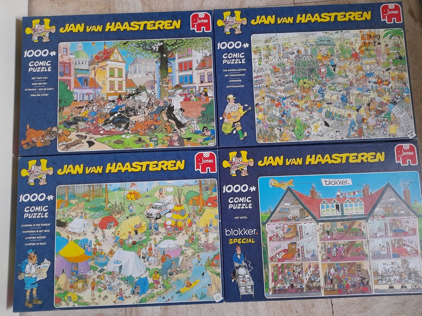 4x v Haasteren, Ophalen of Verzenden, 500 t/m 1500 stukjes, Zo goed als nieuw