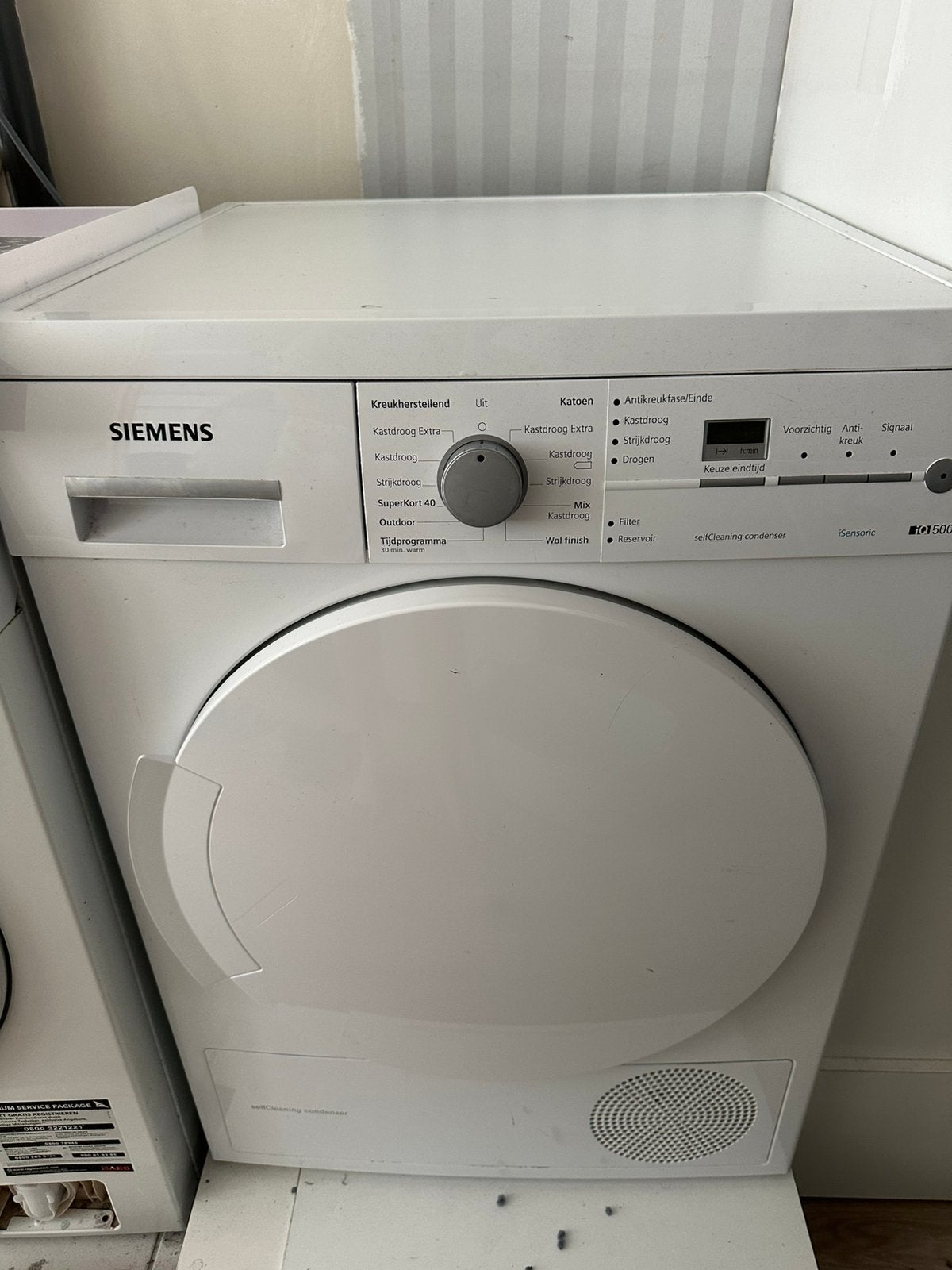 Siemens condens droger / self cleaning, Witgoed en Apparatuur, Wasdrogers, Ophalen, 6 tot 8 kg, Zo goed als nieuw, 85 tot 90 cm