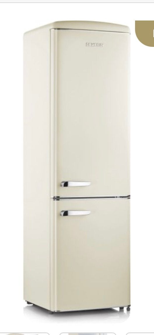 DMDK koelkast met vriezer beige retro, Ophalen, 200 liter of meer, Nieuw, 160 cm of meer