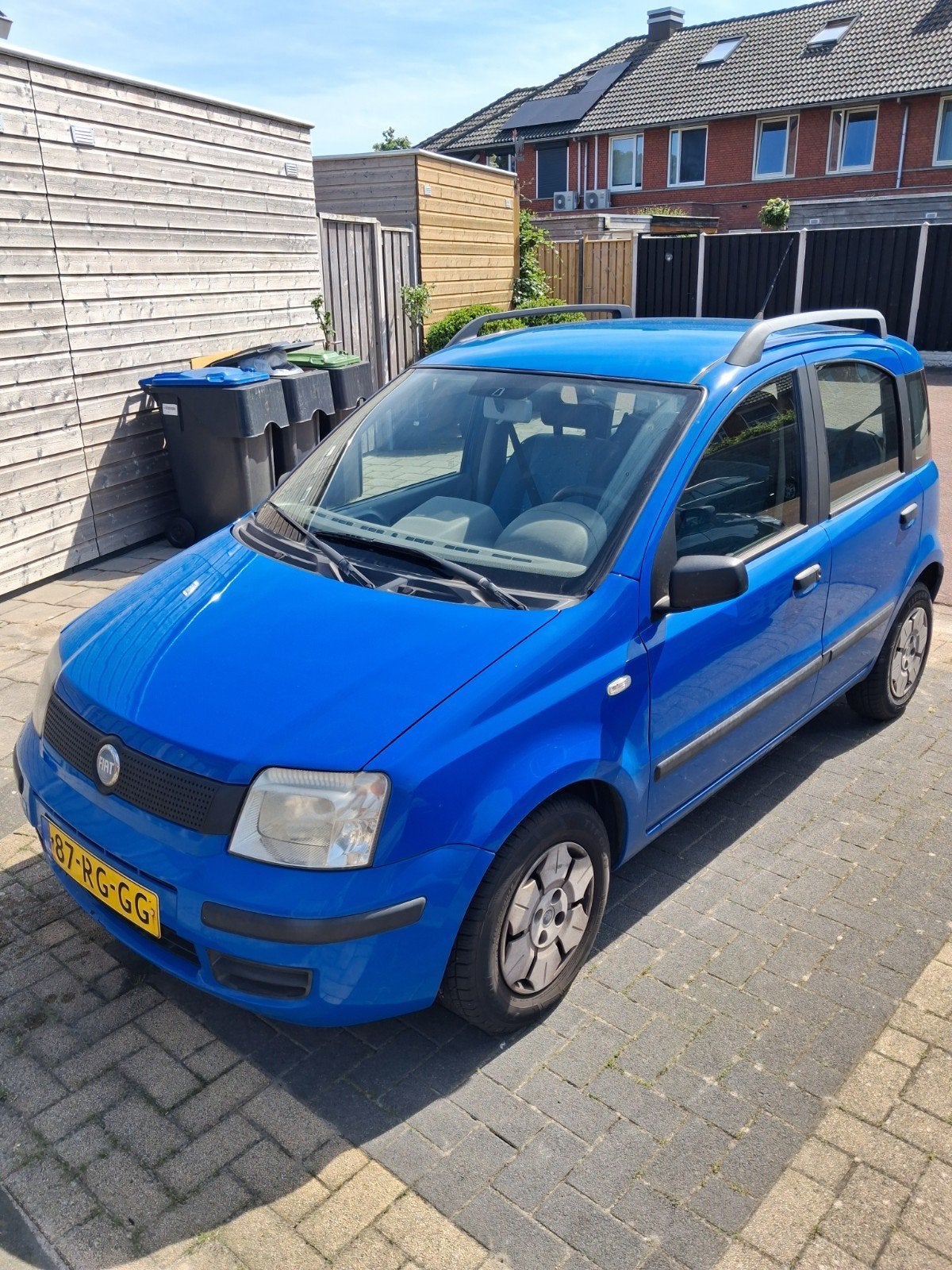 Fiat Panda 1.1 40KW 2005 Blauw NIEUWE APK, Auto's, Voorwielaandrijving, Stof, 54 pk, Origineel Nederlands
