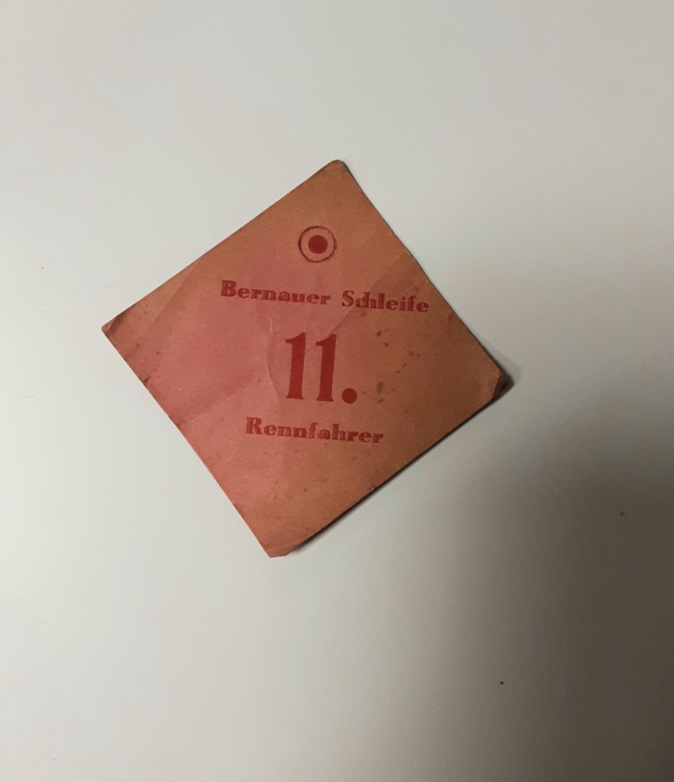 1962 Bernauer Schleife DDR Motorradrennen Deelnemerspas, Ophalen of Verzenden, Motoren