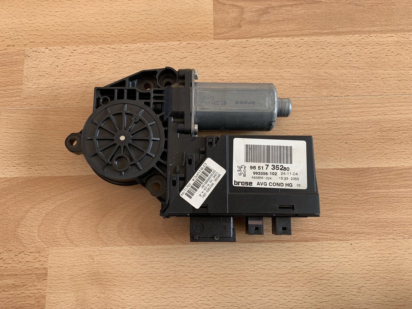 raammotor links peugeot 307CC ( cabriolet ) 2003 tot 2006, Gebruikt, -, -, Ophalen of Verzenden
