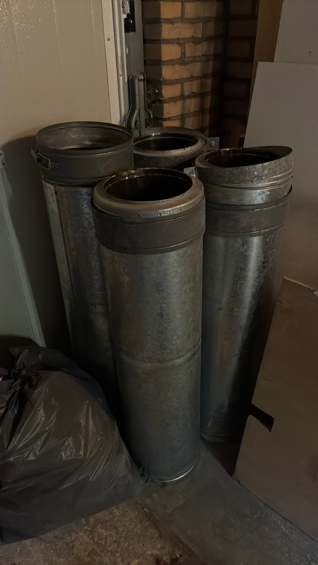 Dubbelwandig rookkanaal, Ophalen, Gebruikt